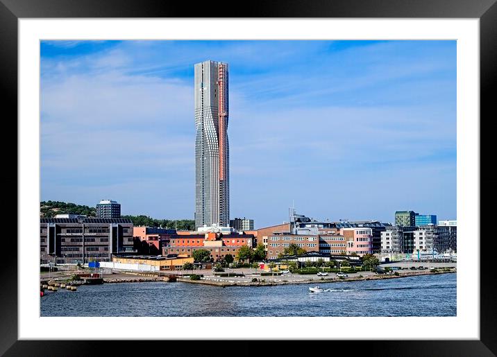 Karlatornet - the Tallest Building in Sweden Framed Mounted Print by Martyn Arnold