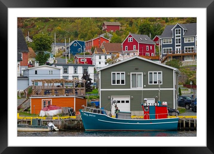 Petty Harbour-Maddox Cove, Newfoundland Framed Mounted Print by Martyn Arnold