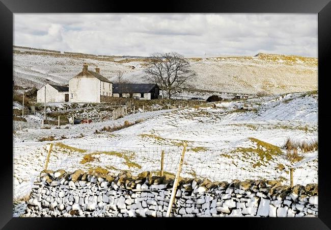 Winter Landscape Scene in North Pennines AONB Framed Print by Martyn Arnold