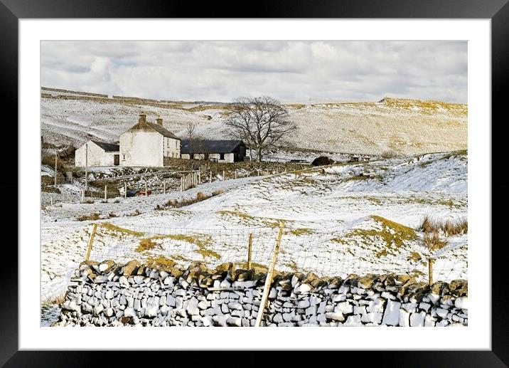 Winter Landscape Scene in North Pennines AONB Framed Mounted Print by Martyn Arnold