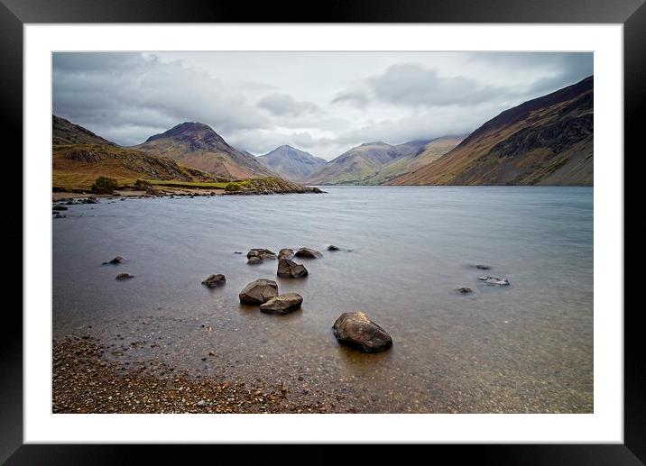 Cloudy Day at Wastwater Framed Mounted Print by Martyn Arnold