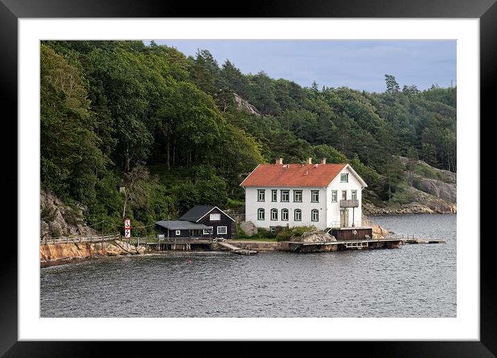 Borno Marine Research Station Sweden Framed Mounted Print by Martyn Arnold