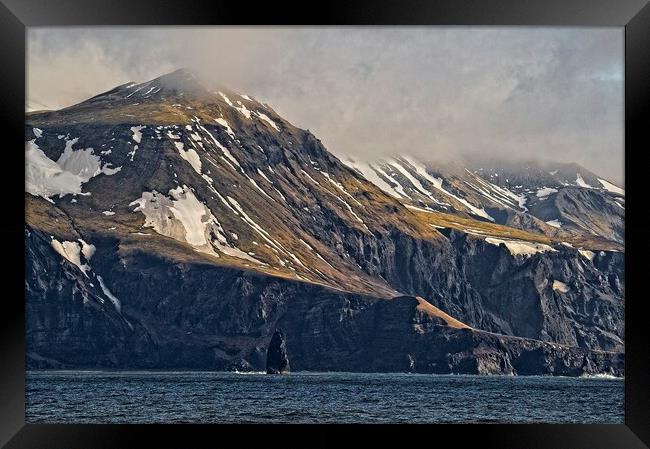 Jan Mayen Island Framed Print by Martyn Arnold