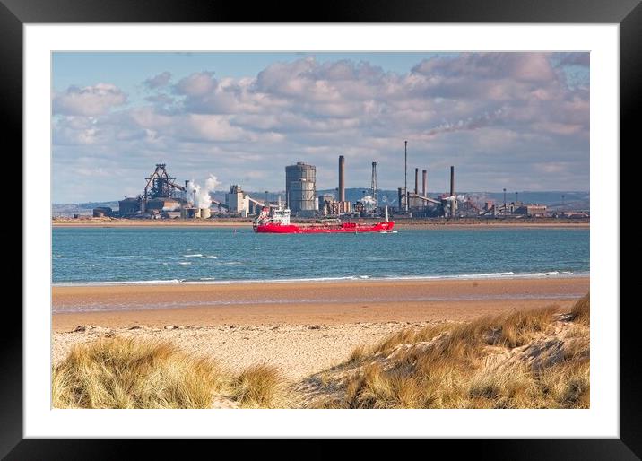 Redcar Steelworks and Blast Furnace RIP Framed Mounted Print by Martyn Arnold