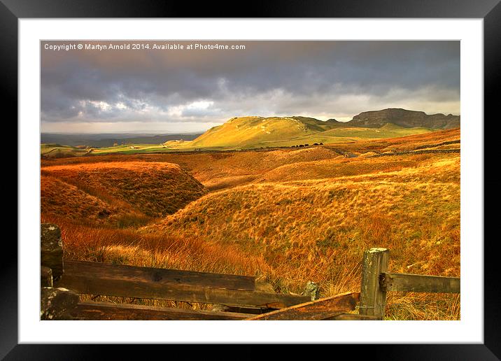 Stormy Majesty - Scosthrop Moor Yorkshire Dales Framed Mounted Print by Martyn Arnold