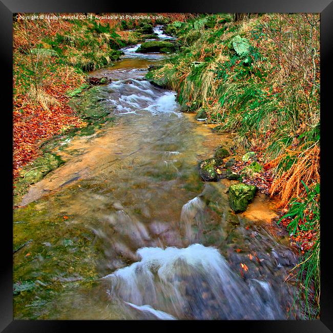 Moorland Streem Framed Print by Martyn Arnold