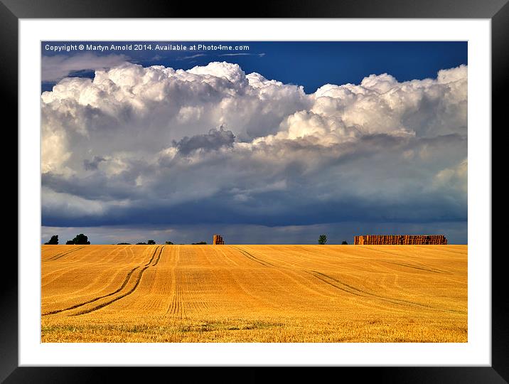 Majestic Harvest Skies Framed Mounted Print by Martyn Arnold