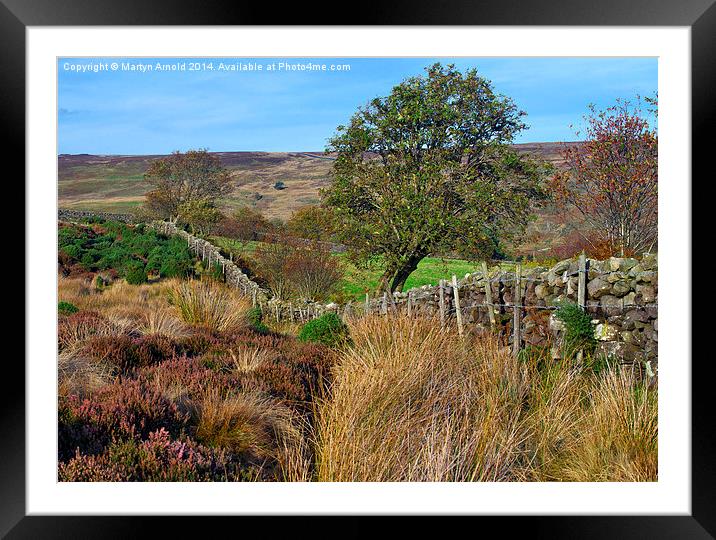  Yorkshire Moors Scenery in Autumn Framed Mounted Print by Martyn Arnold
