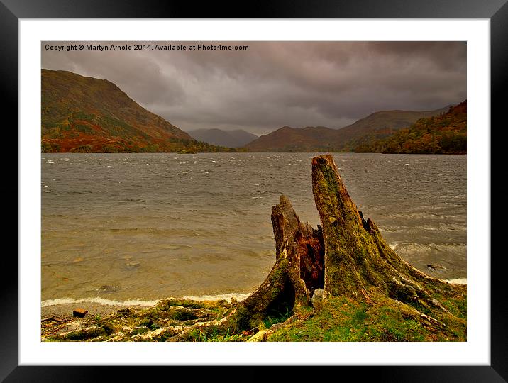 Stormy Ullswater Lakeside Framed Mounted Print by Martyn Arnold