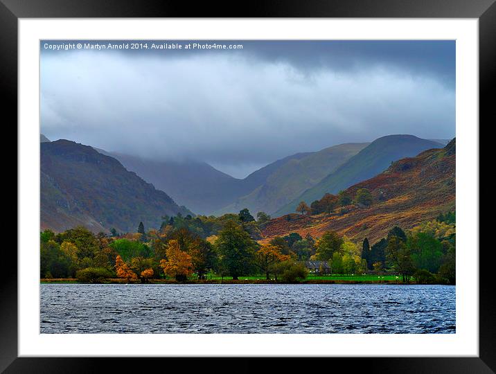  Ullswater and Fells Lake District National Park Framed Mounted Print by Martyn Arnold