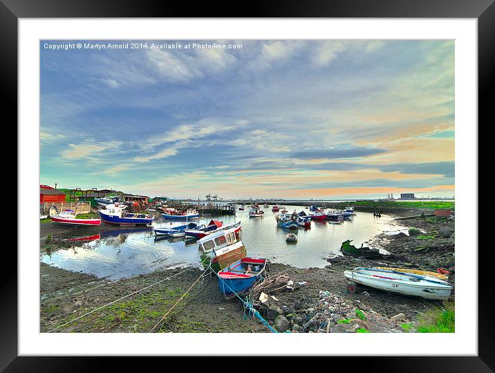  'Paddy's Hole' South Gare Teesside Framed Mounted Print by Martyn Arnold