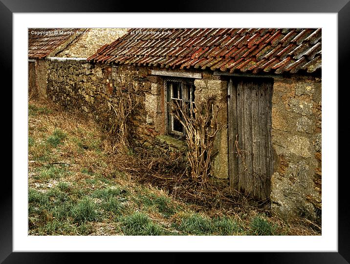  Derelict farm buildings - Northumberland Framed Mounted Print by Martyn Arnold