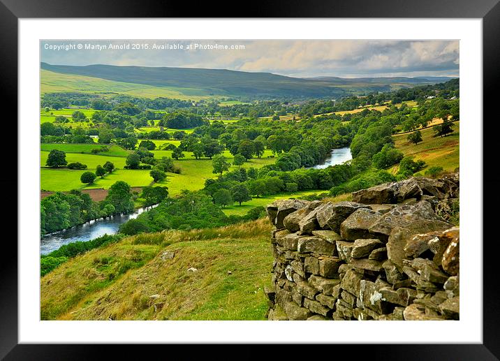 Teesdale View Framed Mounted Print by Martyn Arnold