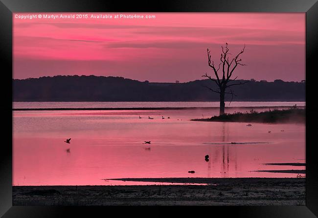  Rutland Water Before Sunrise Framed Print by Martyn Arnold