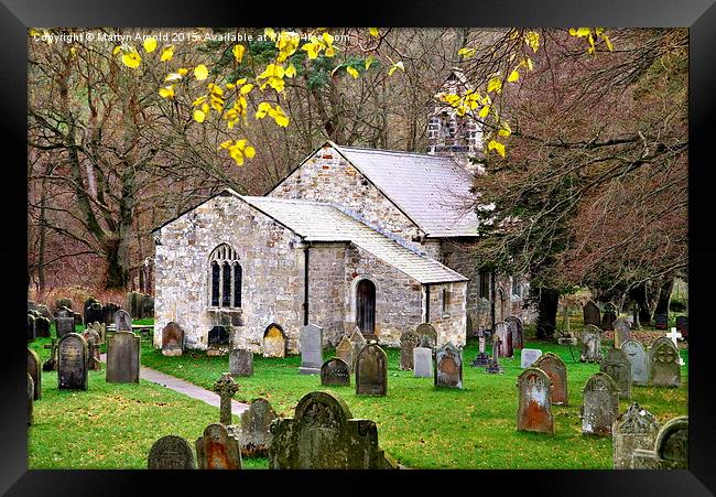  All Saints Church Hawnby near Helmsley North York Framed Print by Martyn Arnold