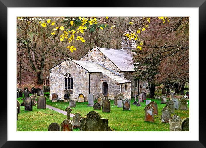  All Saints Church Hawnby near Helmsley North York Framed Mounted Print by Martyn Arnold