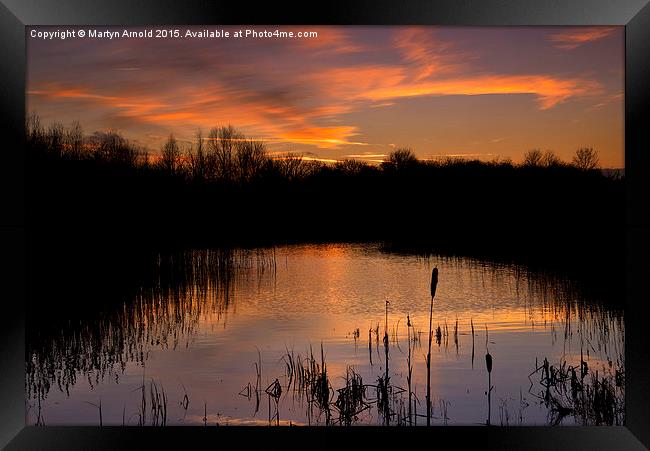  Twilight Reflections Framed Print by Martyn Arnold
