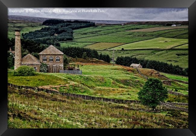 Old Pumphouse on Blanchland Moor Framed Print by Martyn Arnold