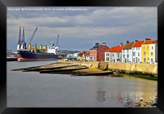 HARTLEPOOL HARBOUR Framed Print by Martyn Arnold