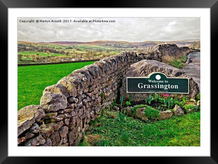 Grassington, Yorkshire Dales National Park Framed Mounted Print by Martyn Arnold