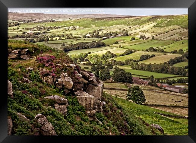 Yorkshire Moors Landscape  Framed Print by Martyn Arnold