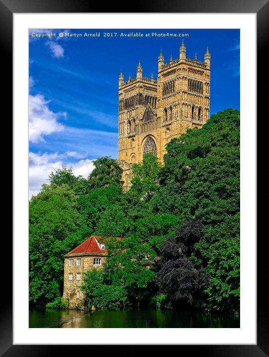 Durham Cathedral and Old Fulling Mill Framed Mounted Print by Martyn Arnold