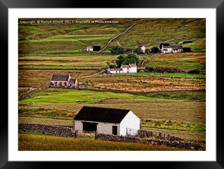 Harwood in Teesdale Co.Durham Framed Mounted Print by Martyn Arnold