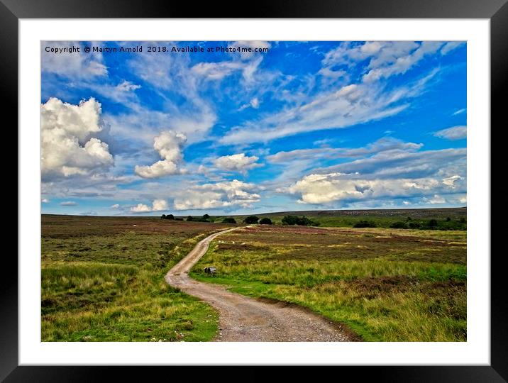 Road Across the Moors Framed Mounted Print by Martyn Arnold