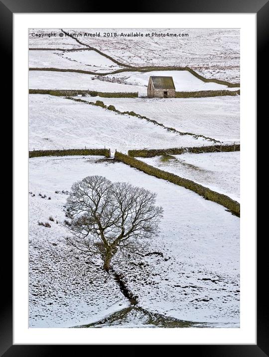 Weardale Winter Moorland Landscape Framed Mounted Print by Martyn Arnold