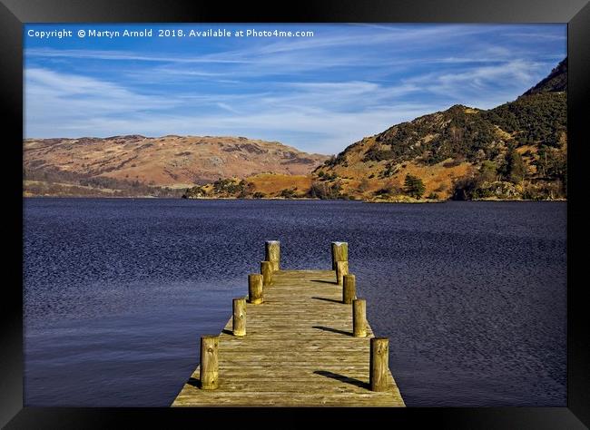 Ullswater from Glenridding, Lake District Framed Print by Martyn Arnold