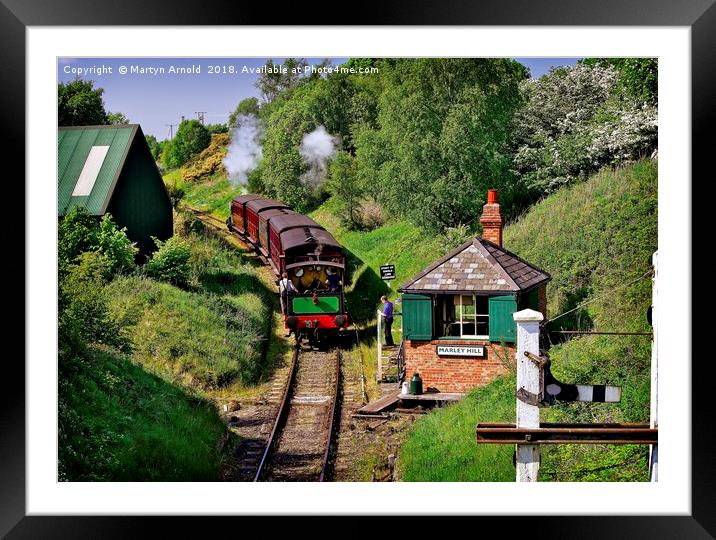Tanflield Steam Railway Framed Mounted Print by Martyn Arnold