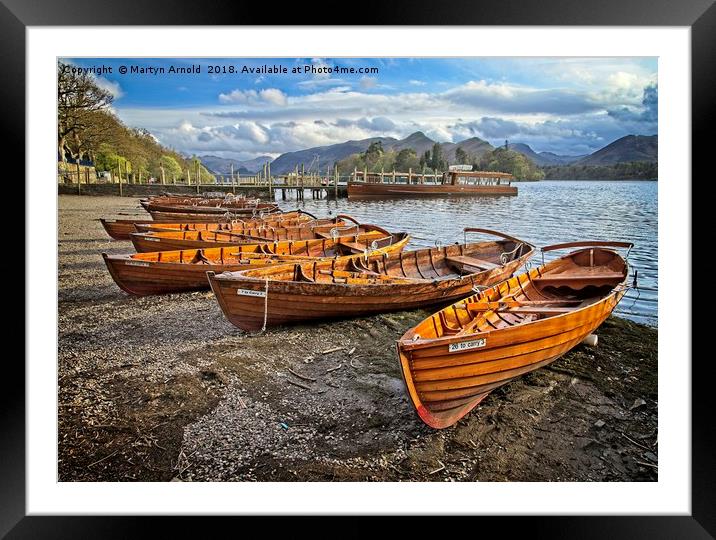 Derwentwater at Keswick, Lake District Framed Mounted Print by Martyn Arnold