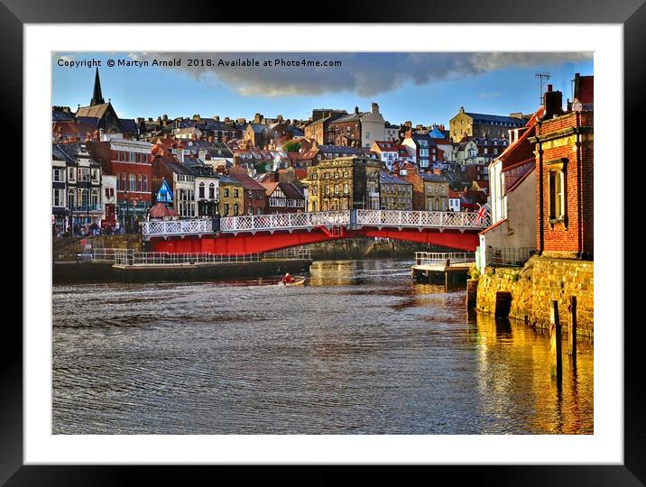 Whitby Town, Yorkshire Framed Mounted Print by Martyn Arnold