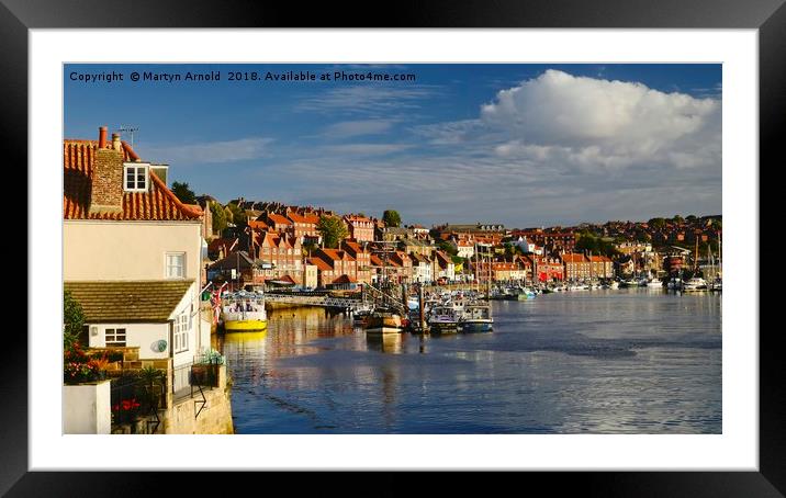Evening at Whitby Harbour Framed Mounted Print by Martyn Arnold