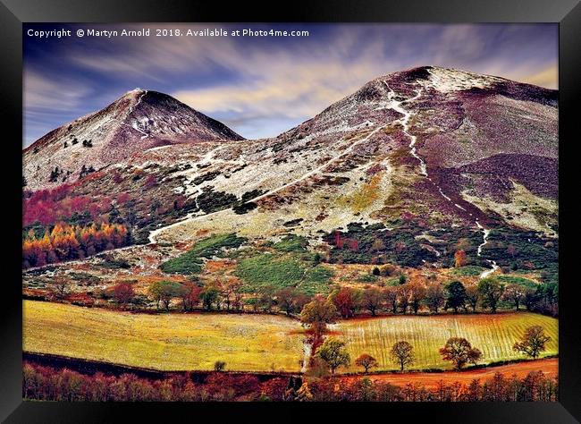 Eildon Hills, Melrose, Scottish Borders Framed Print by Martyn Arnold
