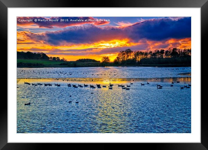 Solitude at Sunset Framed Mounted Print by Martyn Arnold