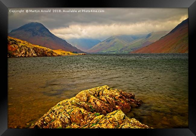 Wast Water looking towards Great Gable Framed Print by Martyn Arnold