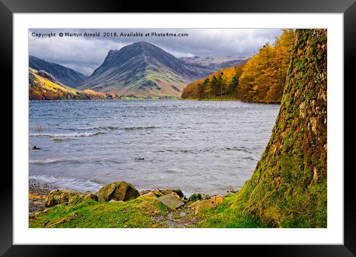 Autumn at Buttermere in the Lake District Framed Mounted Print by Martyn Arnold