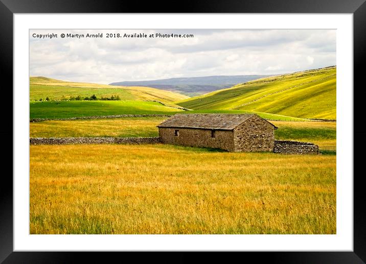 Malhamdale Landscape Yorkshire Framed Mounted Print by Martyn Arnold