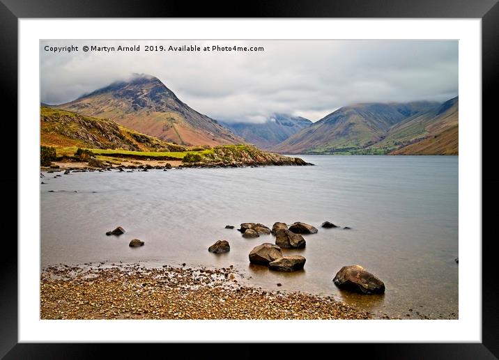 Mist over Wastwater Framed Mounted Print by Martyn Arnold