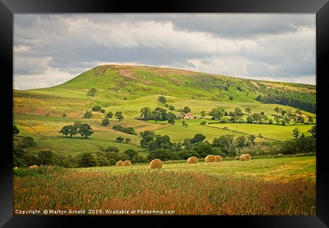 North York Moors Summer Landscape Framed Print by Martyn Arnold