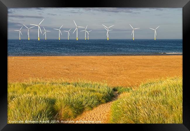 Offshore Wind on Teesside  Framed Print by Martyn Arnold