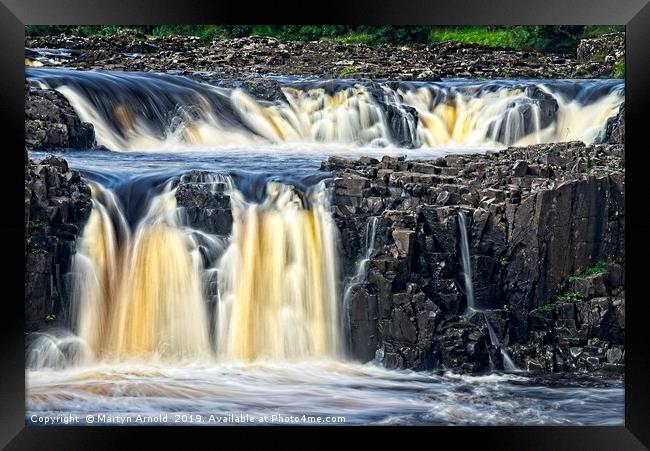 Low Force Waterfall Close-up Framed Print by Martyn Arnold