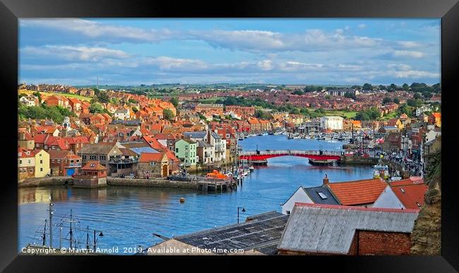 Gothic Charm of Whitby Framed Print by Martyn Arnold