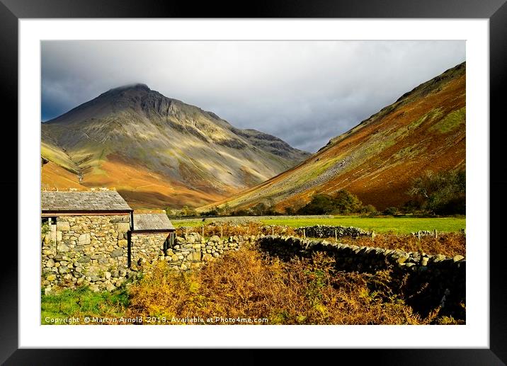 Great Gable from Wasdale Head, Lake District Lands Framed Mounted Print by Martyn Arnold