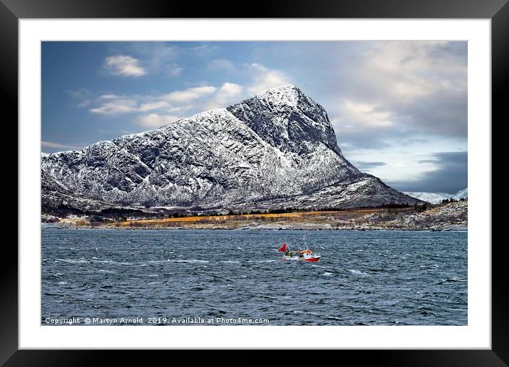 Coastal Landcape in Norway Framed Mounted Print by Martyn Arnold