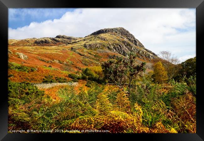 Autumn in Wasdale, Lake District Framed Print by Martyn Arnold