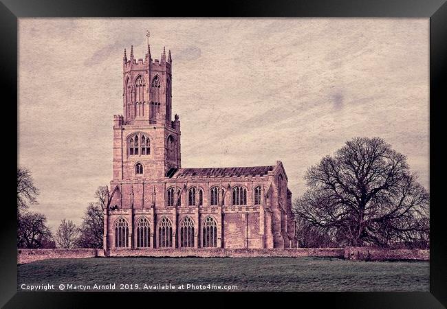 Fotheringhay Church Northamptonshire Framed Print by Martyn Arnold