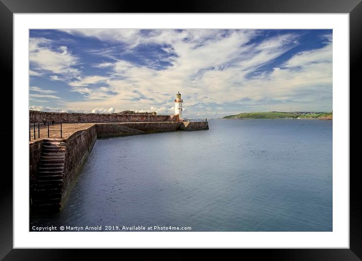 Whitehaven Harbour Cumbria Framed Mounted Print by Martyn Arnold