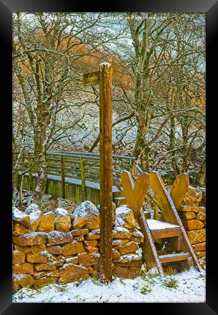 Weardale Way Winter, North Pennines AONB Framed Print by Martyn Arnold